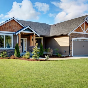 large home on green land 